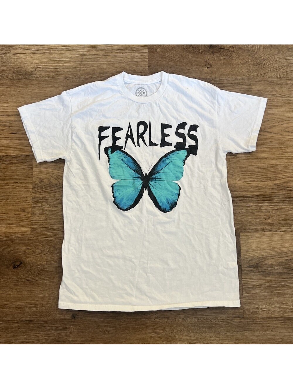 DOM "FEARLESS" Butterfly Graphic T-Shirt M